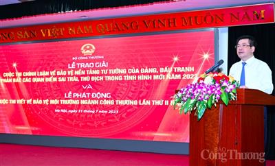 Bộ Công Thương trao giải 24 tác phẩm xuất sắc của Cuộc thi chính luận về bảo vệ nền tảng tư tưởng của Đảng